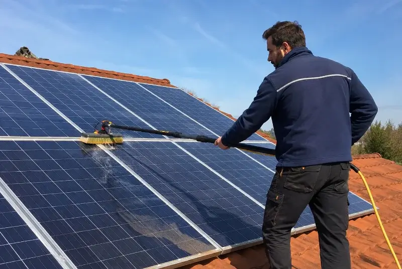 Nettoyage et entretien de panneaux solaires à Allègre-les-Fumades